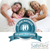 SafeRest Twin Size Premium Hypoallergenic Waterproof Mattress Protector - Vinyl Free