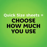 Bounty Quick-Size Paper Towels, White, Family Rolls, 12 Count (Equal to 30 Regular Rolls)