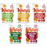 Whisps Cheese Crisps 100% Cheese Crunchy Assortment | Keto Snack, No Gluten, No Sugar, Low Carb, High Protein | (2.12 ounce) (5 Pack)