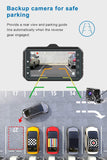 Dash Cam Front and Rear CHORTAU Dual Dash Cam 3 inch Dashboard Camera Full HD 170° Wide Angle Backup Camera with Night Vision WDR G-Sensor