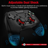 Wireless Controller for Nintendo Switch, DinoFire Pro Switch Controller Remote Gamepad with Adjustable Turbo Dual Shock