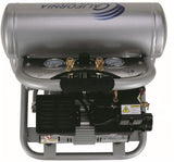 California Air Tools CAT-4610AC Ultra Quiet & Oil-Free 1.0 hp 4.6 gallon Aluminum Twin Tank Electric Portable Air Compressor, Silver