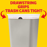 Glad Tall Kitchen Drawstring Trash Bags - OdorShield 13 Gallon White Trash Bag, Gain Original with Febreze Freshness - 100 Count