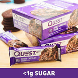 Quest Nutrition Double Chocolate Chunk Protein Bar, High Protein, Low Carb, Gluten Free, Keto Friendly, 12 Count