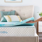 Linenspa 2 Inch Gel Swirl Memory Foam Topper - Twin