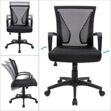 Furmax Office Chair Mid Back Swivel Lumbar Support Desk Chair, Computer Ergonomic Mesh Chair