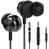 Betron BS10 Earphones Headphones, Powerful Bass Driven Sound, 12mm Large Drivers, Ergonomic Design with Remote Control and Microphone  (Black)