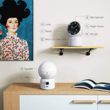 heimvision HM203 1080P Security Camera with Smart Night Vision/Ptz/Two-Way Audio, 2.4GHz Wireless Home Surveillance IP Camera for Baby/Elder/Pet