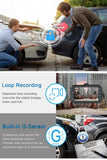 Dash Cam Front and Rear CHORTAU Dual Dash Cam 3 inch Dashboard Camera Full HD 170° Wide Angle Backup Camera with Night Vision WDR G-Sensor