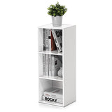 Furinno 3-Tier Open Shelf Bookcase, White 11003WH