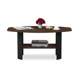 Furinno 11179CWN Simple Design Coffee Table, Columbia Walnut/Black