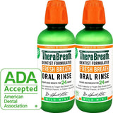 TheraBreath Fresh Breath Oral Rinse, Mild Mint, 16 Ounce Bottle (Pack of 2)