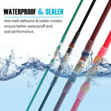 Kuject 530Pcs Self-Solder Wire Connectors and Heat Shrink Tubing Kit, Waterproof Heat Shrink Butt Connector & Shrink Wrap Tube