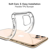 iPhone 11 Pro Max Case, CANSHN Clear Protective Heavy Duty Case with Soft TPU Bumper [Slim Thin] Case