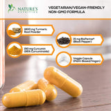 Turmeric Curcumin Highest Potency 95% Standardized Curcuminoids 1950mg with Bioperine for Best Absorption, Made in USA