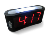 Travelwey Home LED Digital Alarm Clock -Big Red Digit Display, Black