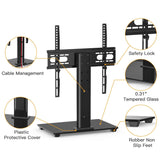 PERLESMITH Universal TV Stand - Table Top TV Stand for 37-55 inch LCD LED TVs