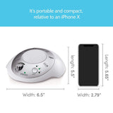 White Noise Sound Machine | Portable Sleep Therapy for Home , Office , Baby & Travel-Silver