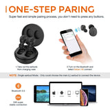 True Wireless Earbuds, BEBEN 5H Continuous 25H Cyclic Playtime IP68 Waterproof 5.0 Wireless Bluetooth Earbuds with Wireless Charging Case
