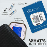 Care Touch Fully Automatic Wrist Blood Pressure Cuff Monitor - Platinum Series, 5.5" - 8.5" Cuff Size- Batteries Included