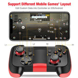 BEBONCOOL Android Wireless Game Controller for Android Phone/Tablet/Samsung Gear VR/Game Boy Emulator, Works with Bluetooth (Red)