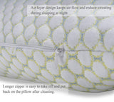 QUEEN ROSE Pregnancy Pillow Bamboo with Detachable Design,U Shaped Full Body Pillow Support for Back/Neck/Leg and Belly,Comes with Secure Belt