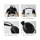 NUBWO Gaming headsets PS4 N7 Stereo Xbox one Headset Wired PC Gaming Headphones with Noise Canceling Mic , Over Ear Gaming Headphones