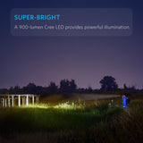 Anker Rechargeable Bolder LC90 LED Flashlight, Pocket-Sized Torch with Super Bright 900 Lumens CREE LED, IP65 Water-Resistant, Zoomable