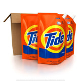 Tide Laundry Detergent Liquid, Original Scent, HE Turbo Clean, Pack of 3 Smart Pouches, 48 oz Each, 93 Loads Total