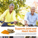 Turmeric Curcumin Highest Potency 95% Standardized Curcuminoids 1950mg with Bioperine for Best Absorption, Made in USA