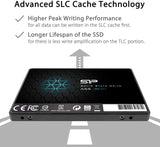 Silicon Power 1TB SSD 3D NAND A55 SLC Cache Performance Boost SATA III 2.5" 7mm (0.28") Internal Solid State Drive (SP001TBSS3A55S25)
