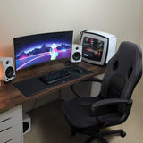 Furmax Office Chair Desk Leather Gaming Chair, High Back Ergonomic Adjustable Racing Chair