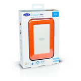 LaCie Rugged Mini 4TB External Hard Drive Portable HDD – USB 3.0 USB 2.0 compatible, Drop Shock Dust Rain Resistant Shuttle Drive, (LAC9000633)