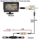 LeeKooLuu Backup Camera and Monitor Kit HD 720P Easy Installation for Cars,Trucks,Pickups Waterproof Night Vision Rear/Front View Camera