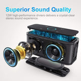 DOSS SoundBox Bluetooth Speaker, Portable Wireless Bluetooth 4.0 Touch Speakers with 12W HD Sound and Bold Bass