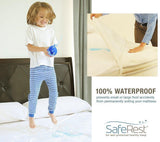 SafeRest Twin Size Premium Hypoallergenic Waterproof Mattress Protector - Vinyl Free
