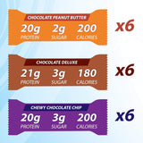 Pure Protein Bars, High Protein, Nutritious Snacks to Support Energy, Low Sugar, Gluten Free