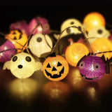 Halloween String Lights (Pumpkin, Ghost and Bat), 10 Foot 20 LEDs Halloween Decoration Lights
