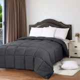 Utopia Bedding All Season 250 GSM Comforter - Soft Down Alternative Comforter - Plush Siliconized Fiberfill Duvet Insert (Twin/Twin XL, Gray)
