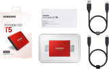 Samsung T5 Portable SSD - 500GB - Metallic Red - USB 3.1 External SSD (MU-PA500R/WW)
