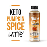 Omega PowerCreamer - Pumpkin Spice Keto Coffee Creamer with MCT Oil, Grass-fed Ghee, Organic Coconut Oil- Liquid Butter Blend, 10 fl oz (20 servings)