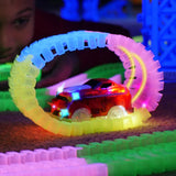 Ontel Magic Tracks RC with Remote Control Turbo Race Cars and 10 ft of Flexible, Bendable Glow in the Dark Racetrack, As Seen on TV