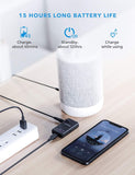 Mpow BH129 Bluetooth Receiver for Car Hands-Free Calls, Better Music Quality with CSR Chip,15 Hours Long Playing Time Bluetooth Adapter Black