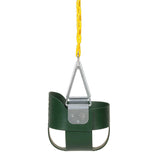 Eastern Jungle Gym Heavy-Duty High Back Full Bucket Toddler Swing Seat with Coated Swing Chains Fully Assembled