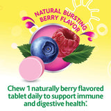 Culturelle Kids Chewable Daily Probiotic for Kids | Natural Berry Flavor Daily Supplement | 30 count | Age 3+ | 100% Naturally Sourced Lactobacillus