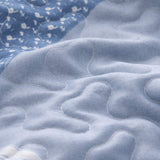 Bedsure 2-Piece Printed Quilt Set Twin Size (68x86 inches), Blue Floral Patchwork Pattern, Lightweight Bedspread Coverlet, 1 Quilt and 1 Pillow Sham