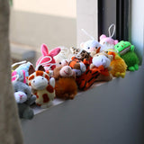 28 Piece Mini Plush Animal Toy Set, Cute Small Animals Plush Keychain Decoration for Themed Parties, Kindergarten Gift Giveaway