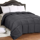 Utopia Bedding All Season 250 GSM Comforter - Soft Down Alternative Comforter - Plush Siliconized Fiberfill Duvet Insert (Twin/Twin XL, Gray)