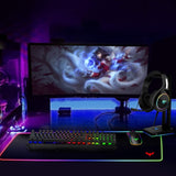Havit Mechanical Keyboard and Mouse Combo RGB Gaming 104 Keys Blue Switches Wired USB Keyboards with Detachable Wrist Rest, Programmable Gaming Mouse