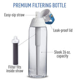 Brita 26 Ounce Premium Filtering Water Bottle with Filter BPA Free - Clear